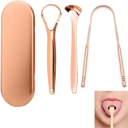 LeTradeJP舌クリーナー舌ブラシ【3本セット】舌ブラシ舌クリーナー舌磨きステンレス鋼タングスクレーパー口内ケア口臭ケア舌苔清掃口臭予防口臭対策簡単に水洗い携帯用収納ケース付属(…