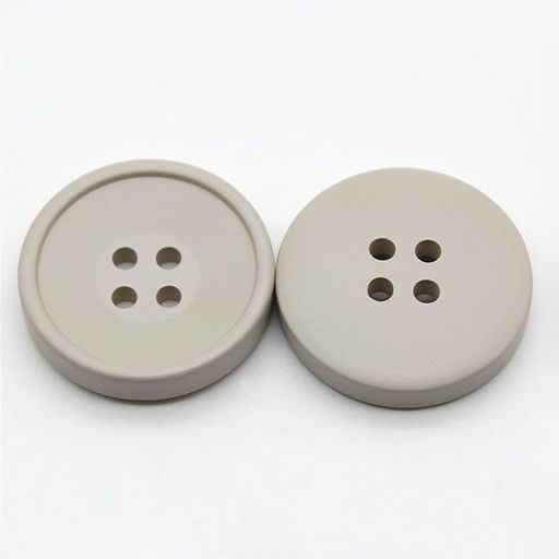 6個入り樹脂ボタン4穴丸ボタンコートジャケット用DIY裁缝用品