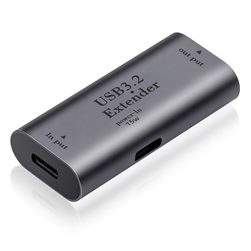 SinLoonエクステンダーUSB3.2信号増幅器5Gbps双Type-Cポート変換アダプタPD15WType-C充電ポート付きメ..