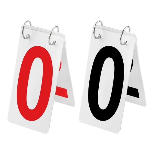 [GOGO]1桁スコアボード2個セット防水加工両面表示0〜9読みやすい耐久得点板試合用野球テニス卓球サッカ..