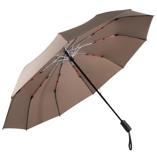 【新登場・特大10本三段骨】Vialifer折りたたみ傘ワンタッチ自動開閉260T超撥水高強度赤色グラスファイバー傘骨大きい折り畳み傘メンズ傘耐風撥水梅雨対策台風対応収納ポーチ付きメンズ…(4)