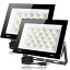 【2個セット】LED投光器30W4000LM昼光色ledライト屋外IP66防水豪雨対応作業灯led100V対応アース付きプ..