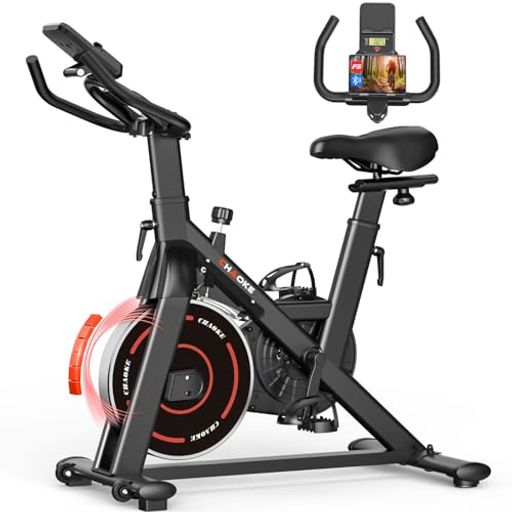 CHAOKEスピンバイクエアロバイク【Zwift/アプリ連動/静音/マグネット負荷調整/組立簡単/5年保証】フィ..