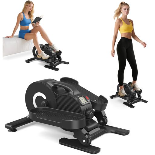 BTMステッパーフィットネスバイクエアロバイクミニクロストレーナーウォーキングマシン2Way前後方向回..