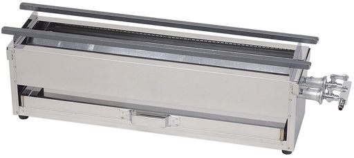 エムテートリマツガス焼鳥コンロ2本バーナーゴム足付12A13A特大3606806