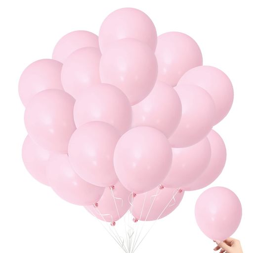 BTZO風船バルーン50個入5インチラウンドマカロンカラー小さめミニスモールバルーンアート飾り付け誕生日結婚式パーティーお祭りお祝い文化祭イベントピンク