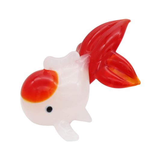 フォーカートかわいい手作りガラス細工あぶく金魚L