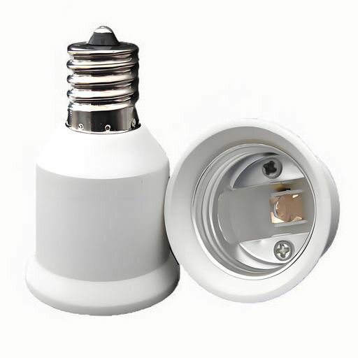 LCHUNYANGE17-E26口金変換アダプター、E17E26変換ソケット、PBT難燃性材料熱に強い(2個入り)