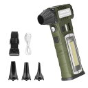 Perraceエアダスターブロワー小型強力【280000RPM超強風・8000mAh大容量】電動エアダスター充電式LEDライト搭載無段階風量調整小型軽量コンパクトUSB-C充電式小型ブロワーエアダスター超強力