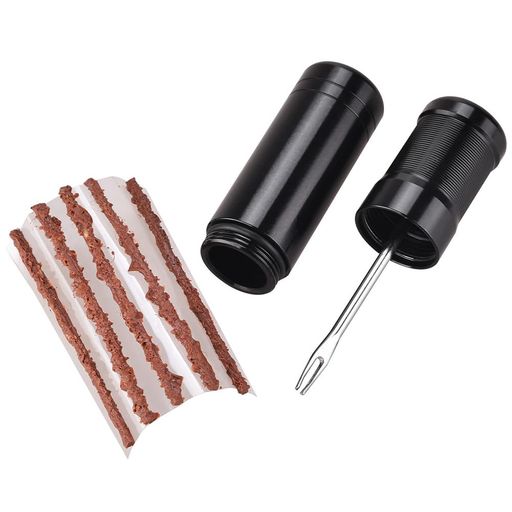 自転車タイヤ修理キットチューブレスタイヤパンク軽量ポータブル便利収納ケース付き車オートバイマウンテンバイクロードバイク用