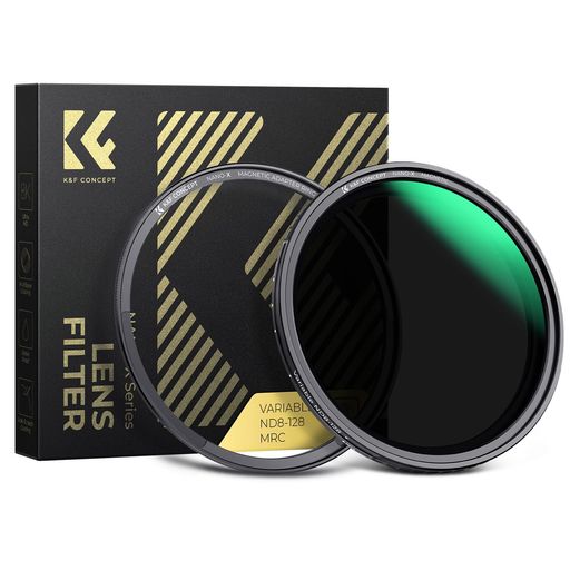K&FCONCEPT62mmマグネット可変NDフィルターND8-ND128X状ムラ無し日本製AGC光学ガラスHD超解像力低い反..