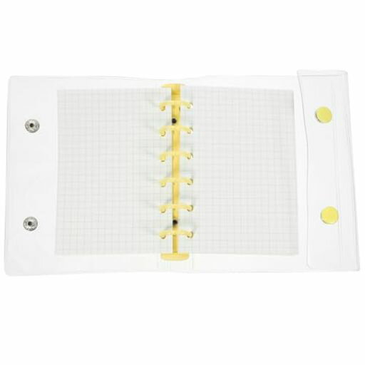 OperitacxミニA7バインダークリア6穴シール帳透明ミニ手帳メモ帳ポータブルPvc、紙、アルミニウム合金..