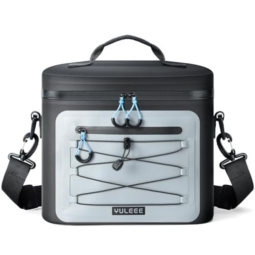 Lekeskyクーラーボックス保冷バッグ15L一体成型縫い目なしで水漏れ防止5層断熱材構造高保冷ソフトクー..