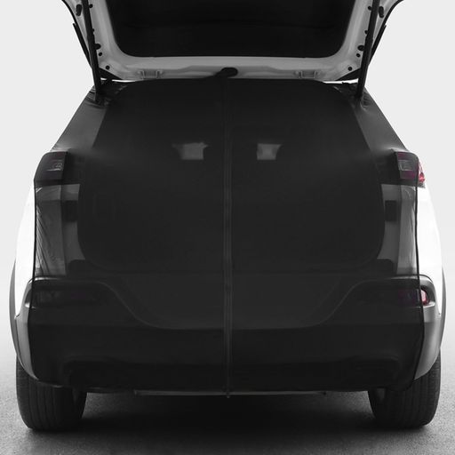 EXCEREY車用トランク防虫ネット網戸サンシェード150x150cm両開きファスナー高密度アイスシルク蚊・虫・..
