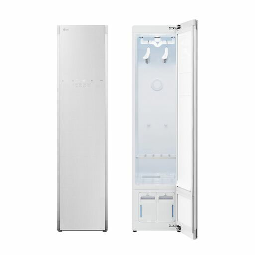 LGStylerS3WW衣類ケア花粉ウイルスダニニオイ除去スチーム衣類ケアしわ伸ばしホワイト色スーツコートウールニット機能素材をケアーしわ取り毛布除菌