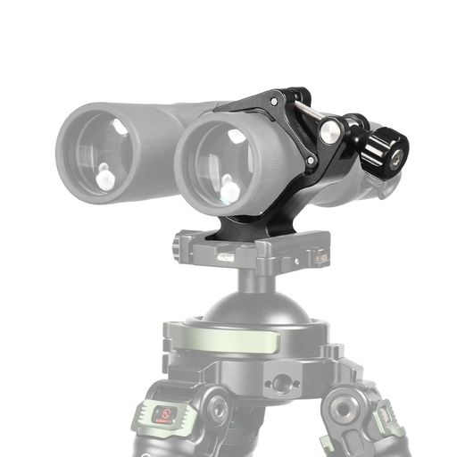 SWFOTOCC-10双眼鏡マウントクランプ(三脚用)ArcaSwissアダプター付き、1/4-20および3/8-16ネジ対応