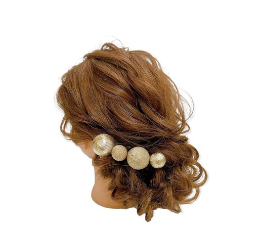 和装髪飾り玉かんざしゴールド成人式結婚式卒業式振袖袴ヘッドドレスかんざしヘアアクセブライダル