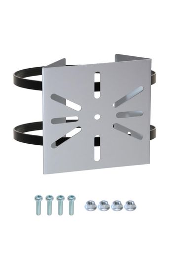 Heptus【場所を選ばず簡単取付】取付金具防犯カメラソーラーライト円柱3点留め対応結束バンド