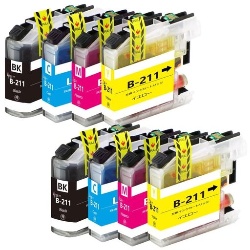 brotherインクカートリッジブラザーLC211互換プリンターインクLC211-4PK8本セット(4色セットx2)LC211CL..