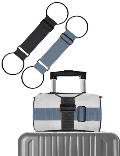 バッグ固定ベルト【整理収納アドバイザー監修】2個バッグとめるベルトスーツケースベルトキャリーバッ..