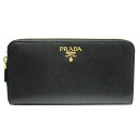 PRADA(プラダ）長財布/ラウンドファスナー/小銭入れ付き1ML506 VITELLO MOVE NERO1ML506 2EZZ F0002アウトレット品 【送料無料】【あす楽対応】【RCP】【楽ギフ_包装】