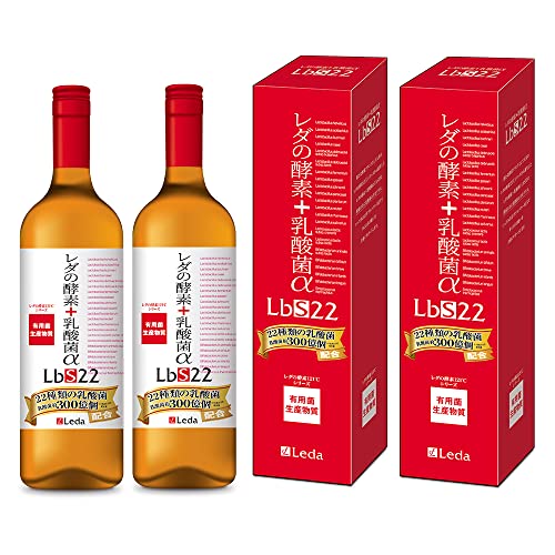 2本セット レダの酵素+乳酸菌αLbS22 | 発酵ドリンク 清涼飲料水 ビタミン ミネラル アミノ酸 コラーゲン 食物繊維 ブラックジンジャー 桜の花エキス ビフィズス菌 数量限定の特別価格 プチシル…