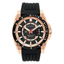 腕時計 ブローバ メンズ 98B152 Bulova Men's Icon Precisionist 3-Hand Calendar Rose Gold Sta...