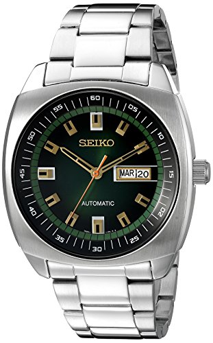 楽天angelica腕時計 セイコー メンズ SNKM97 SEIKO Recraft Automatic Watch - Green Dial, Stainless Steel, Day/Date Calendar, 50m Water Resistant, 41hr Power Reserve腕時計 セイコー メンズ SNKM97