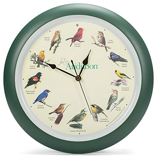 壁掛け時計 インテリア インテリア 海外モデル アメリカ Mark Feldstein & Associates Audubon Singing Bird Wall Clock, 13 Inch壁掛け時計 インテリア インテリア 海外モデル アメリカ