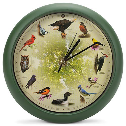 Ǌ|v CeA CeA COf AJ Mark Feldstein Limited Edition 20th Anniversary Singing Bird Wall/Desk Clock, 8 InchǊ|v CeA CeA COf AJ