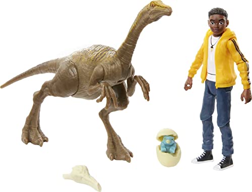 ジュラシックワールド JURASSIC WORLD おもちゃ フィギュア 恐竜映画 Mattel Jurassic World Toys Camp Cretaceous Darius and Gallimimus Human and Dino Pack with 2 Action Figures and 2 Accessoジュラシックワールド JURASSIC WORLD おもちゃ フィギュア 恐竜映画