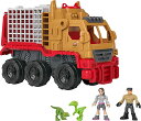 ジュラシックワールド JURASSIC WORLD おもちゃ フィギュア 恐竜映画 Fisher-Price Imaginext Jurassic World Camp Cretaceous Toys Dinosaur Hauler Vehicle Yaz Poseable Figure for Preschool Kジュラシックワールド JURASSIC WORLD おもちゃ フィギュア 恐竜映画