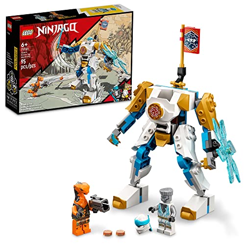 レゴ ニンジャゴー LEGO NINJAGO Zane’s Power Up Mech EVO Action Figure with Cobra Snake and Zane Minifigure, 71761 Collectible Mission Banner Series, Ninja Toys for Kidsレゴ ニンジャゴー