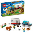 レゴ シティ LEGO 60327 City Great Vehicles Horse Transporter Set, with SUV Toy Car, Trailer, Horse Figure and Jump, Gifts for Kids, Boys Girls 5 Plus Years Oldレゴ シティ