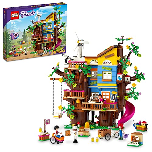 쥴 ե LEGO Friends Friendship Tree House 41703 Set with Mia Mini Doll, Nature Eco Care Educational Toy, Gifts for Kids, Girls and Boys Ages 8 Plus쥴 ե