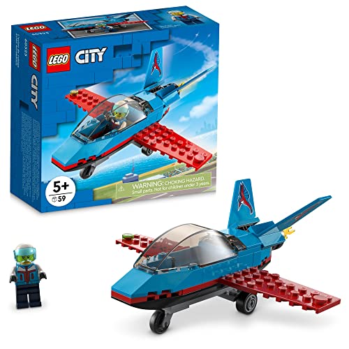 レゴ シティ LEGO City Great Vehicles Stunt Plane 60323 Jet Airplane Toy, 2022 Building Set, Gifts for Kids, Boys and Girls 5 Plus Years Old with Pilot Minifigureレゴ シティ