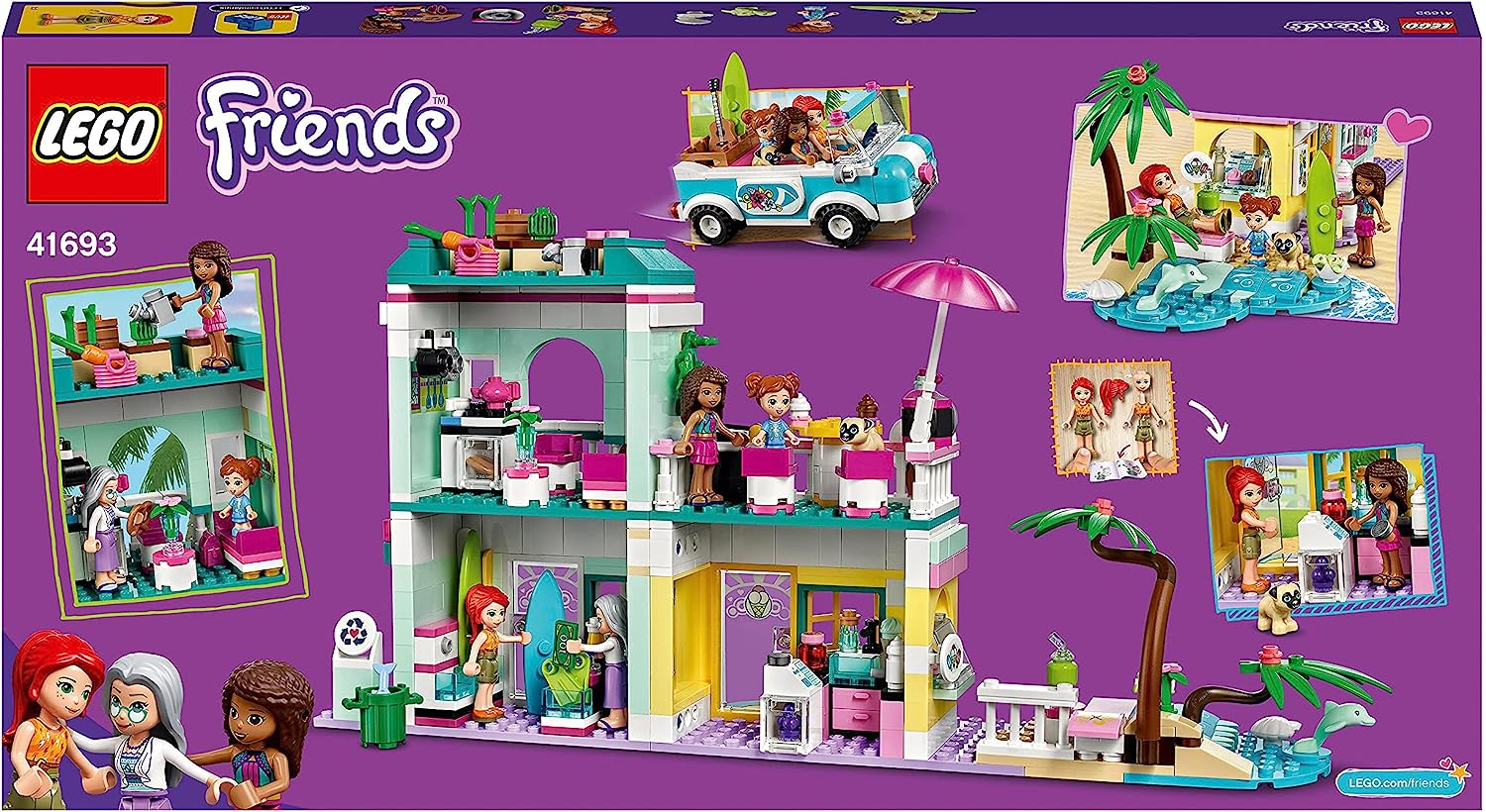 レゴ フレンズ 【送料無料】LEGO 41693 Friends Surfer Beachfront Beach House Building Set with Car Toy, Ice Cream Shop and Mia and Andrea Mini Dollsレゴ フレンズ
