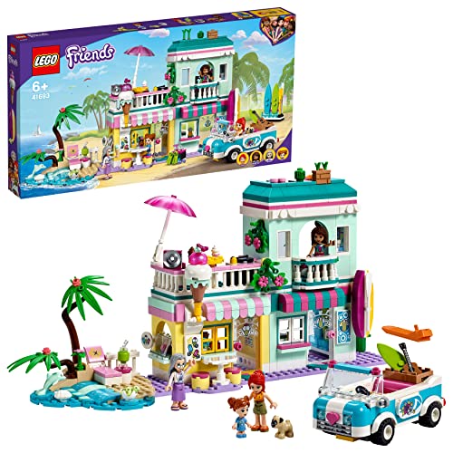 レゴ フレンズ 【送料無料】LEGO 41693 Friends Surfer Beachfront Beach House Building Set with Car Toy, Ice Cream Shop and Mia and Andrea Mini Dollsレゴ フレンズ