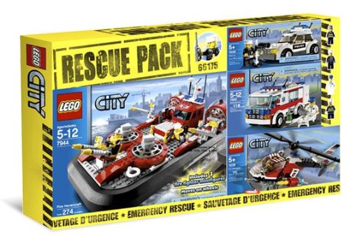 レゴ シティ 【送料無料】LEGO City 66175 Rescue Pack (Special Combo Pack of Sets 7944 Fire Hovercraft, 7890 Ambulance, 7236 Police Car and 7238 Fire Helicopter)レゴ シティ