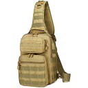 ミリタリーバックパック タクティカルバックパック サバイバルゲーム サバゲー アメリカ VIIDOO Tactical Sling Bag Pack, Coyo...