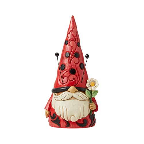 GlXR Enesco u CeA COf AJ Enesco Jim Shore Heartwood Creek Ladybug Gnome Figurine, 6.5 Inches, MulticolorGlXR Enesco u CeA COf AJ