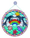 メリッサ ダグ おもちゃ 知育玩具 Melissa Doug Melissa Doug Stained Glass Dolphin Art Kit Arts and Crafts for Kids age 5 Kids Craft Kits Kids Activity Window Art Sticker Art Animal Stickers メリッサ ダグ おもちゃ 知育玩具 Melissa Doug