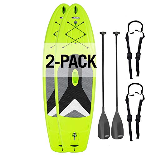 ɥåץѥɥܡ ޥ󥹥ݡ åץܡ SUPܡ Lifetime 90891 Horizon 100 Stand-Up Paddleboard, 2 Pack, Paddles Included, Lime Green, 10'ɥåץѥɥܡ ޥ󥹥ݡ åץܡ SUPܡ