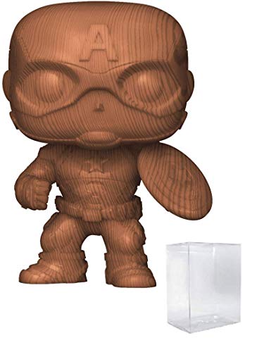 ファンコ FUNKO フィギュア 人形 アメリカ直輸入 【送料無料】Captain America Wood Deco #584 Marvel: Avengers Vinyl Figure (Bundled with Ecotek Pop Protector to Protect Display Box)ファンコ FUNKO フィギュア 人形 アメリカ直輸入