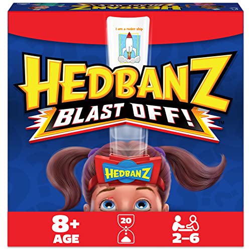 ボードゲーム 英語 アメリカ 海外ゲーム Hedbanz Blast Off! Guessing Game with 25 Bonus Cards, Family Game Night for Kids and Families Ages 6 and up (Amazon Exclusive)ボードゲーム 英語 アメリカ 海外ゲーム