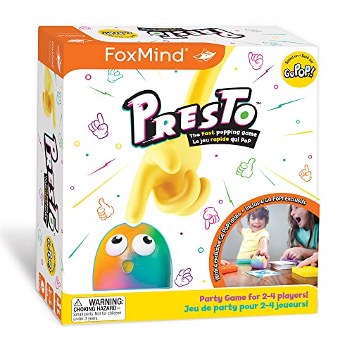 ボードゲーム 英語 アメリカ 海外ゲーム FoxMind Games: Go Pop! Presto, Fidget Popping Game, Family ...