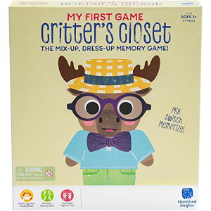 ܡɥ Ѹ ꥫ  Educational Insights My First Game: Critters Closet, First Memory Game, Toddler Toys, Ages 3+ܡɥ Ѹ ꥫ 