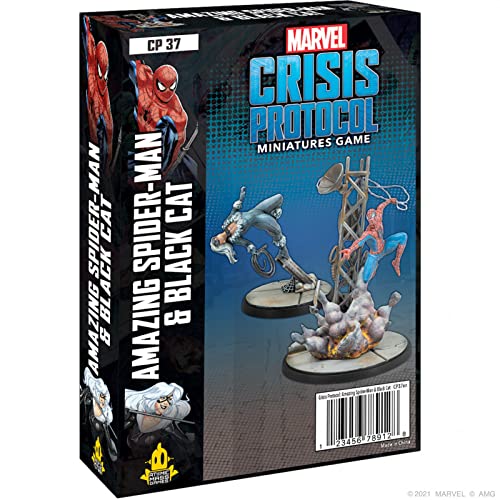 ボードゲーム 英語 アメリカ 海外ゲーム Marvel Crisis Protocol Amazing Spiderman and Black Widow CHARACTER PACK | Miniatures Battle Game | Strategy Game for Adults | Ages 14+ | 2 Players | Avg. Playtime 90 Mins | Mボードゲーム 英語 アメリカ 海外ゲーム