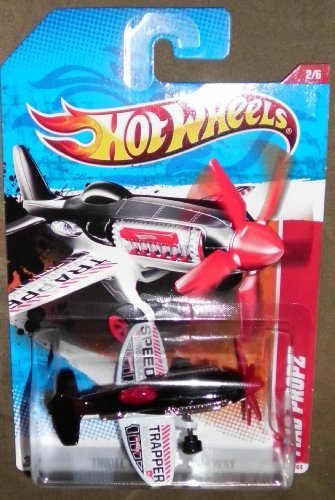 ホットウィール マテル ミニカー ホットウイール Hot Wheels 2011 Thrill Racers Mad Propz (Airplane) 188/244, Black and Whiteホットウィール マテル ミニカー ホットウイール
