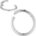 ボディキャンディー ピアス アメリカ 日本未発売 ブランド Body Candy Segment Hoop Nose Rings 16 Gauge 316l Surgical Steel Lip Ring Cartilage (1pc-8mm 16 gauge, Silver)ボディキャンディー ピアス アメリカ 日本未発売 ブランド